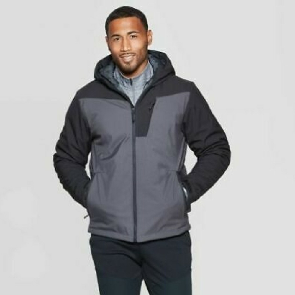 Insulated hooded softshell coat
